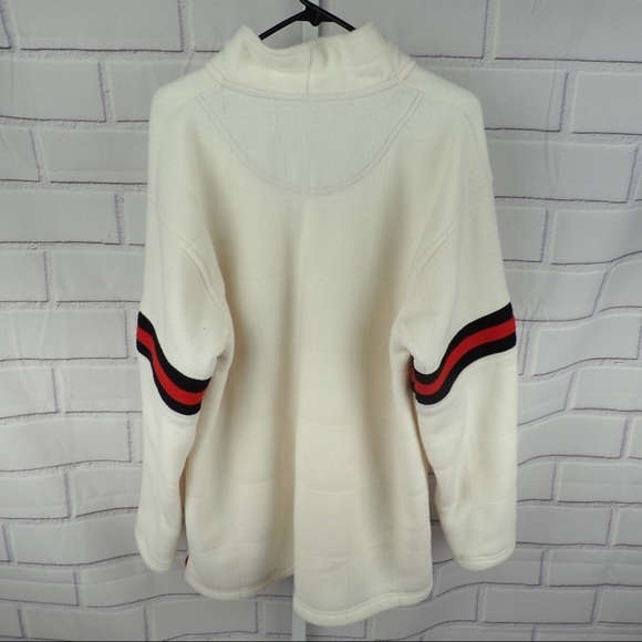 NWOT Koman sz M off white 1/4 zipper fleece - Picture 8 of 8